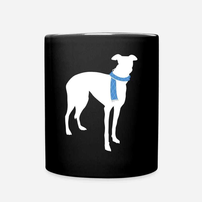 Whippet - Full Colour Mug - black