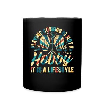 Jouer aux congas n’est pas un passe-temps, c’est un style de vie - Mug uni - noir - Devant