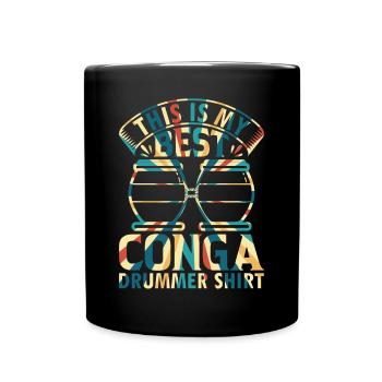 C’est mon meilleur Conga Drummer Shirt Conga Musicien - Mug uni - noir - Devant