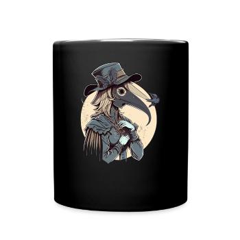 Die Pestärztin - Mittelalterlicher Horror für die - Tasse einfarbig - Schwarz - Vorne