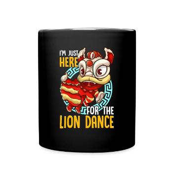 Nouvel An chinois 2023 Lion Dance Boy Girl Kids Red - Mug uni - noir - Devant