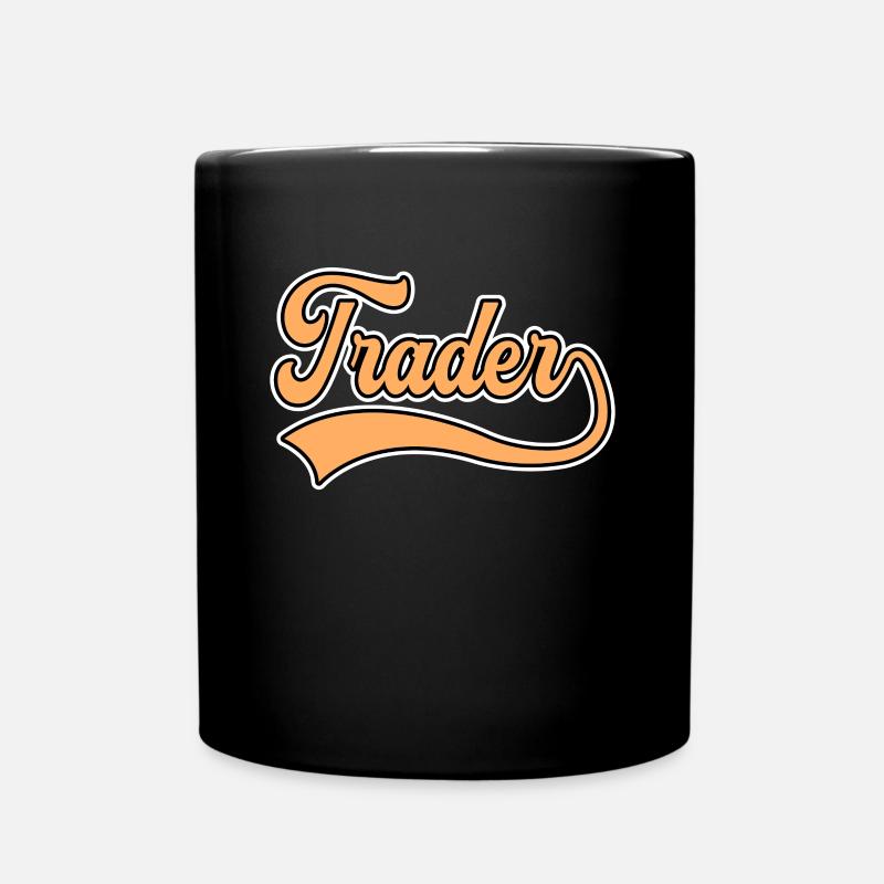 Trader Schriftzug - Tasse einfarbig - Schwarz