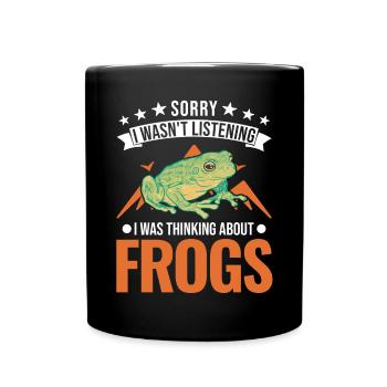 Grenouille cadeau Rainette - Mug uni - noir - Devant
