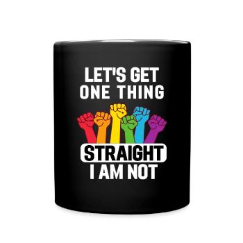 Regenbogen Faust Gay Pride Month Geschenk LGBT - Tasse einfarbig - Schwarz - Vorne