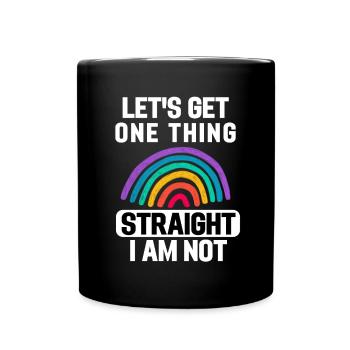 Rainbow Queer Gay Pride Cadeau drôle LGBT - Mug uni - noir - Devant
