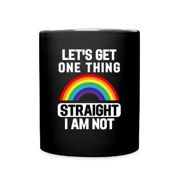 Rainbow Queer Gay Pride Month Cadeau LGBT - Mug uni - noir - Devant