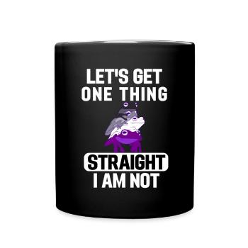 Ace Pride Month Frosch LGBT Geschenk Asexuell - Tasse einfarbig - Schwarz - Vorne