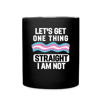 Mois de la fierté transgenre LGBT Cadeau Transsexuel - Mug uni - noir - Devant