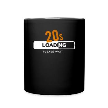 20th Birthday Twenty Years 20s Loading Bar Gaming - Full Colour Mug - black - Front