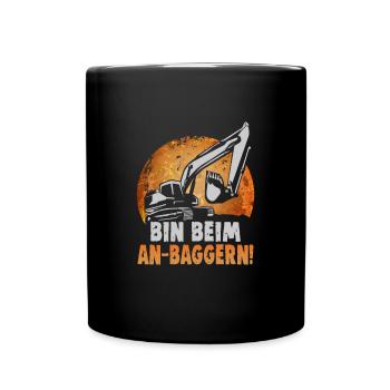 Conception d’opérateurs de grue pour les opérateurs d’excavatrices et les travailleurs de la construction - Mug uni - noir - Devant