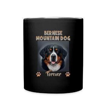 Dogs Bernese Mountain Dog Dog Lovers Aussie - Full Colour Mug - black - Front