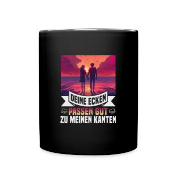 Valentinstag Geschenke Liebhaber Und Paare Designs - Tasse einfarbig - Schwarz - Vorne