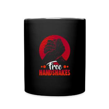 Arm Wrestler Design Armdrücken Arm Wrestling - Tasse einfarbig - Schwarz - Vorne