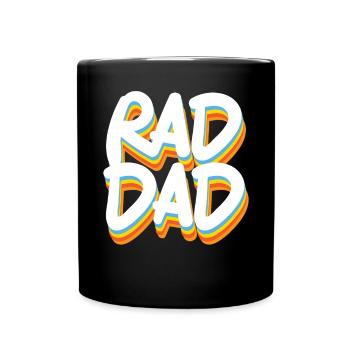Fathers Day Papa Best Dad Ever Fatherhood Daddy - Full Colour Mug - black - Front