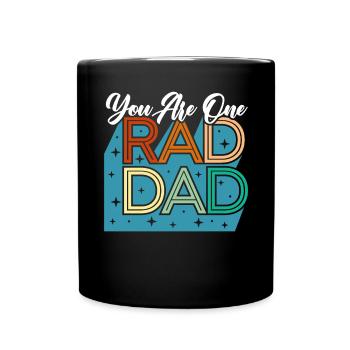 Fathers Day Papa Best Dad Ever Fatherhood Daddy - Full Colour Mug - black - Front