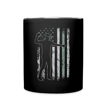 Gaming Retro USA Flagge Videogames 4th of July - Tasse einfarbig - Schwarz - Vorne