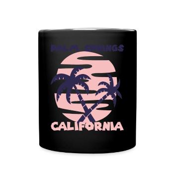 Familienurlaub Kalifornien Palm Springs Palme Ozea - Tasse einfarbig - Schwarz - Vorne
