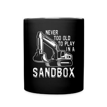 Construction machinery operator Excavator driver Excavator driver Construction workers - Full Colour Mug - black - Front