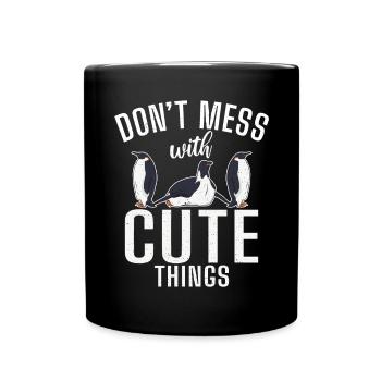 Pinguinliebhaber Pinguin Geschenke - Tasse einfarbig - Schwarz - Vorne