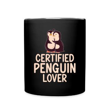 Pinguin Liebhaber Pinguin Geschenke - Tasse einfarbig - Schwarz - Vorne
