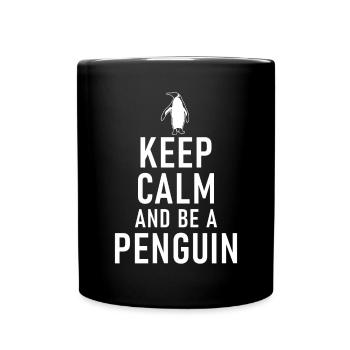 Pinguinliebhaber Pinguin Geschenke - Tasse einfarbig - Schwarz - Vorne