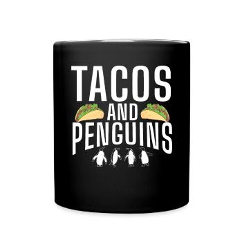 Pinguinliebhaber Pinguin Geschenke - Tasse einfarbig - Schwarz - Vorne