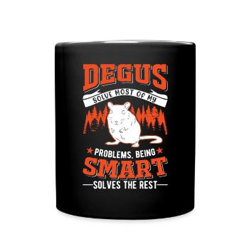 Degu Cadeau Arbuste Rat Forest Degu - Mug uni - noir - Devant
