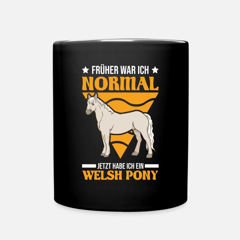 Welsh Pony Reiterin - Tasse einfarbig - Schwarz