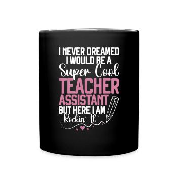 Teacher -Assistant Headmaster Teaching - Full Colour Mug - black - Front