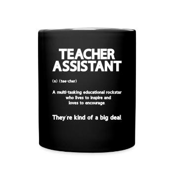 Teacher -Assistant Headmaster Teaching - Full Colour Mug - black - Front