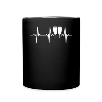 Conga Instrument Conga Musicien Conga Heartbeat - Mug uni - noir - Devant