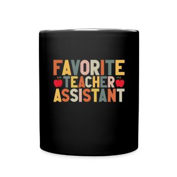 Teacher -Assistant Headmaster Teaching - Full Colour Mug - black - Front