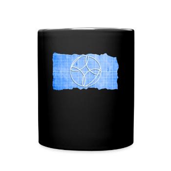 Plan de la boule de pétanque - Bocce Ball - Mug uni - noir - Devant