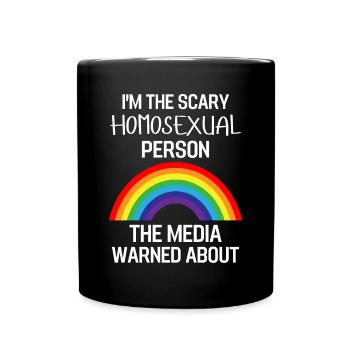 Pride Month Rainbow Gay Pride Gift LGBT - Full Colour Mug - black - Front