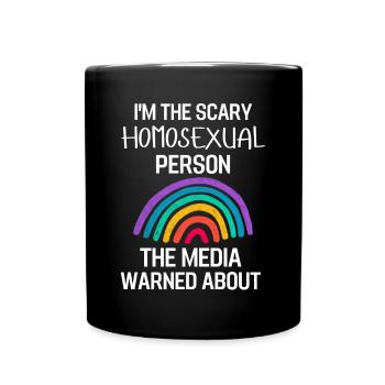 Rainbow Queer LGBT Gay Pride Gift LGBTQ - Mug uni - noir - Devant