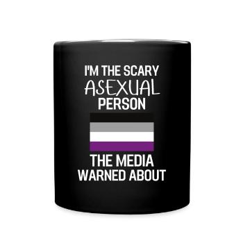 Ace Pride Month LGBT Regenbogen Geschenk Asexuell - Tasse einfarbig - Schwarz - Vorne