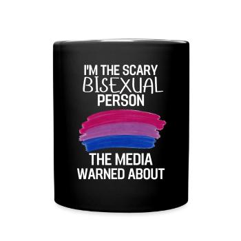 Bi Pride Mois Bi Flag LGBT Cadeau Bisexuel - Mug uni - noir - Devant