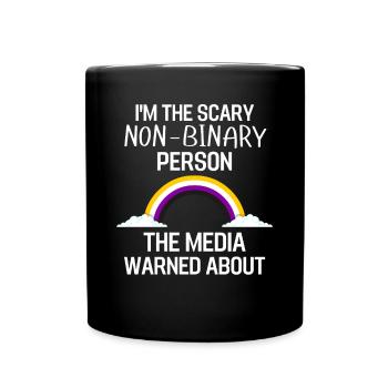 Gay Pride Month LGBTQ Geschenk Nicht Binär - Tasse einfarbig - Schwarz - Vorne