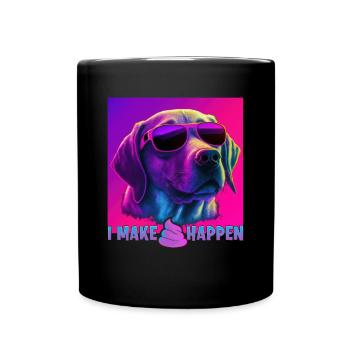 Hunde Spruch Labrador Retriever Design für - Tasse einfarbig - Schwarz - Vorne