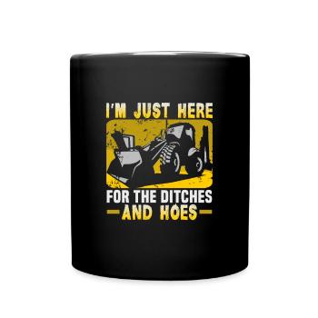Conception d’opérateurs de grue pour les opérateurs d’excavatrices et les travailleurs de la construction - Mug uni - noir - Devant
