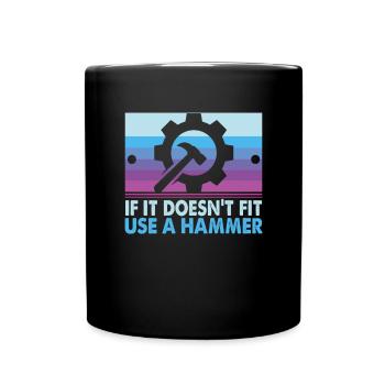 For cutting machine operators CNC lathe operators and milling cutters - Full Colour Mug - black - Front