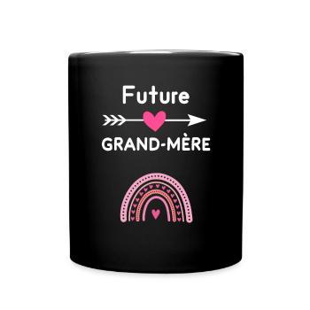 Future grand-mère cadeau annonce grossesse - Mug uni - noir - Devant