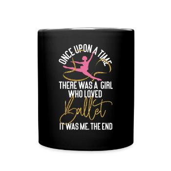 Ballet Dancer Dance Girl Ballerina - Tasse einfarbig - Schwarz - Vorne