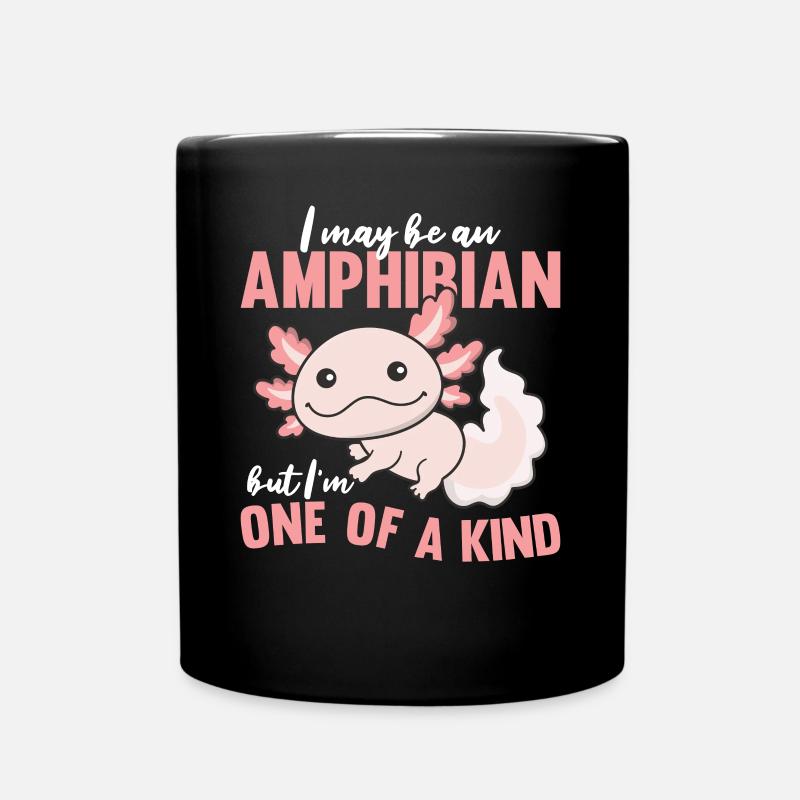 Axolotl Amphibien Salamander cute axolotl - Tasse einfarbig - Schwarz