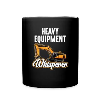 Construction machinery operator Excavator driver Excavator driver Construction workers - Full Colour Mug - black - Front