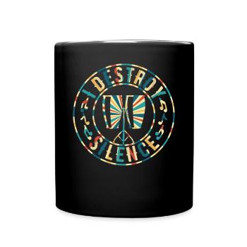 I Destroy Silence Conga Drums Conga Instrument Con - Mug uni - noir - Devant