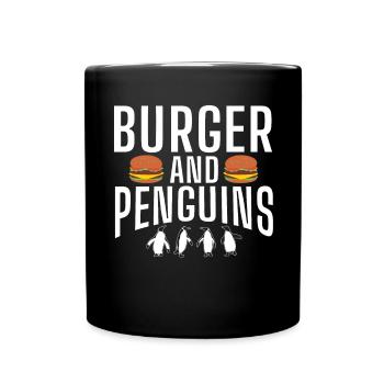 Pinguinliebhaber Pinguin Geschenke - Tasse einfarbig - Schwarz - Vorne