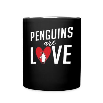 Pinguinliebhaber Pinguin Geschenke - Tasse einfarbig - Schwarz - Vorne