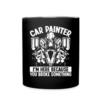 Car Detailer Auto Spraying Colors Painting - Full Colour Mug - black - Front