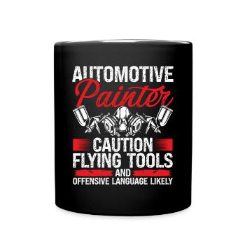 Painting Autobody Technician Car Detailer - Full Colour Mug - black - Front